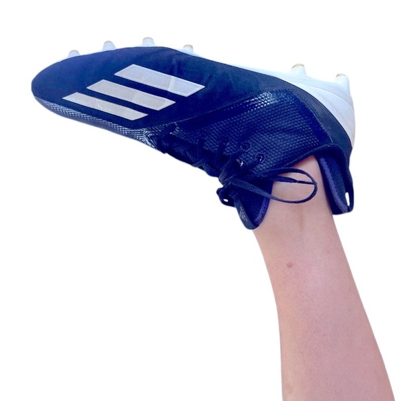 Adidas Blue and White Athletic Soccer Shoes - Picture 4 of 6